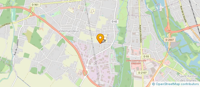 localisation de l'entreprise J.J.P FINANCE à VILLEMANDEUR