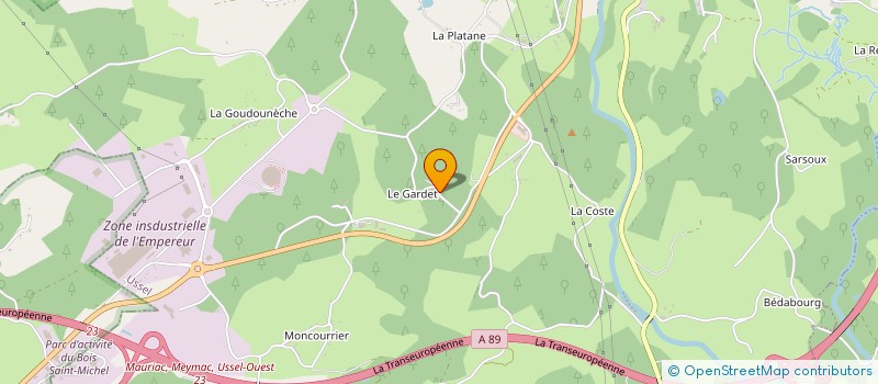localisation de l'entreprise J J P O C à USSEL