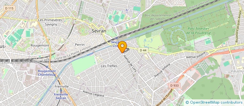 localisation de l'entreprise J J PHILIPPE à SEVRAN