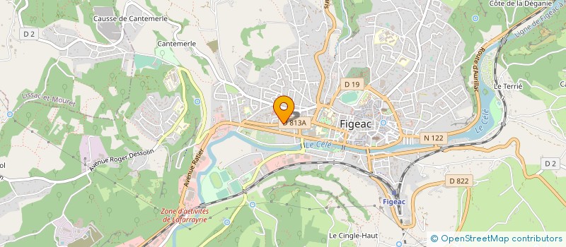 localisation de l'entreprise J.J. PIQUEPEYRE  FIGEAC