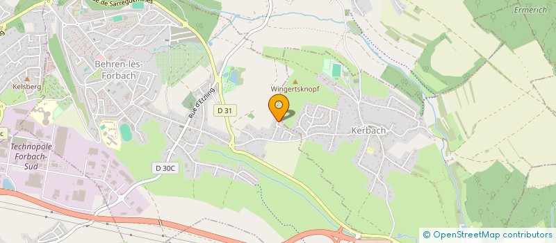 localisation de l'entreprise J.J.S.  BEHREN-LES-FORBACH