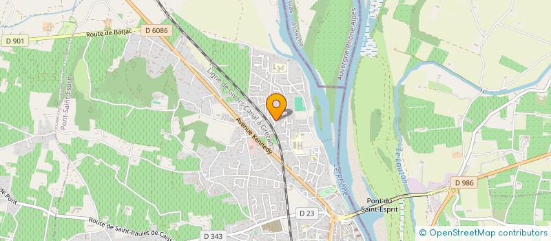 localisation de l'entreprise J J T  PONT-SAINT-ESPRIT