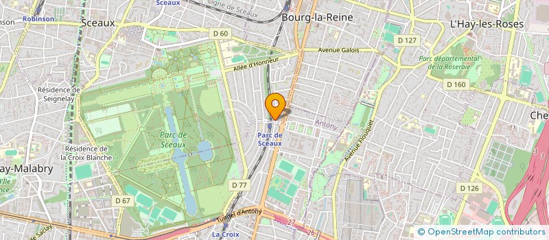 localisation de l'entreprise J.J.V à SCEAUX