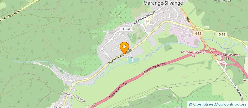 localisation de l'entreprise J.J. VEVERT  MARANGE-SILVANGE