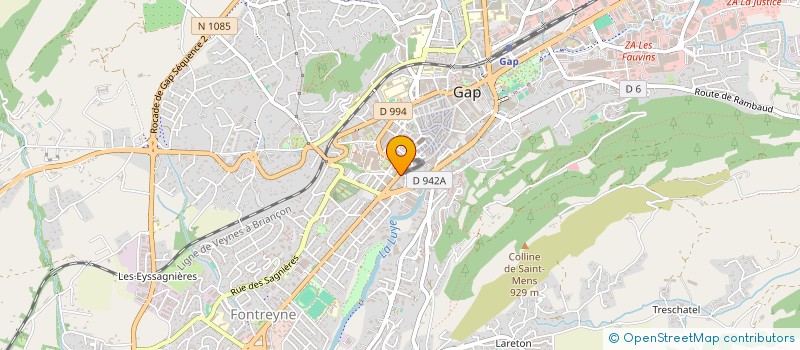 localisation de l'entreprise J. JAURES  GAP