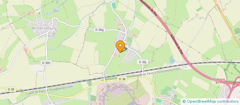 localisation de l'entreprise J. K. A ENERGIES  ZILLING