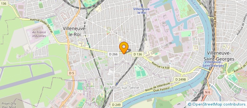 localisation de l'entreprise J.K. BATIMENT  VILLENEUVE-LE-ROI