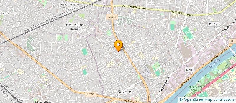 localisation de l'entreprise J K COIFFURE  BEZONS