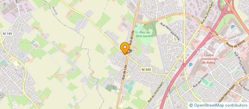 localisation de l'entreprise J.K.F. STRUCTURE  ROUBAIX