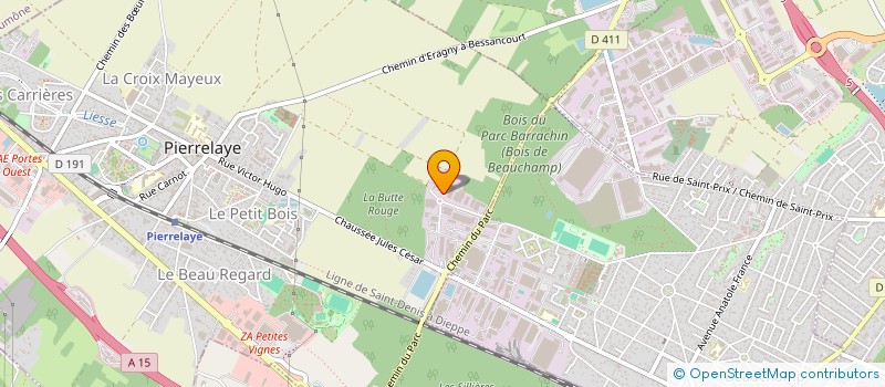 localisation de l'entreprise J&K INVEST  PIERRELAYE