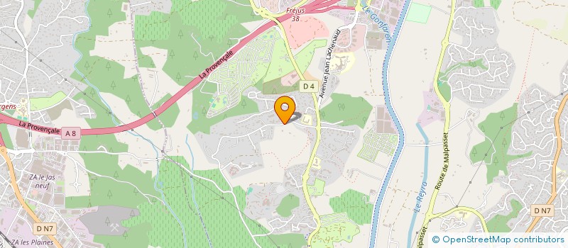 localisation de l'entreprise J.L à FREJUS