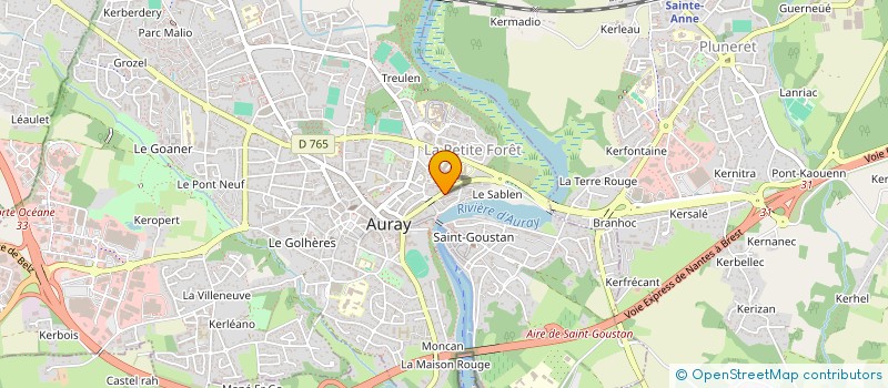 localisation de l'entreprise J.L à AURAY