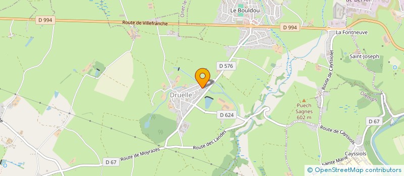 localisation de l'entreprise J&L  DRUELLE BALSAC