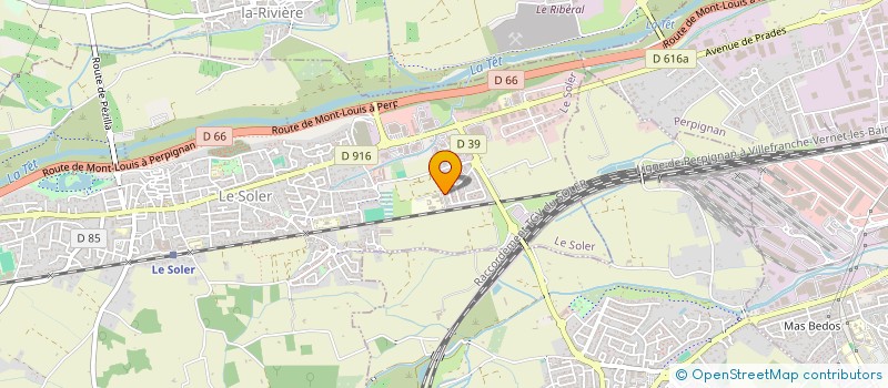 localisation de l'entreprise J.L.A.  LE SOLER