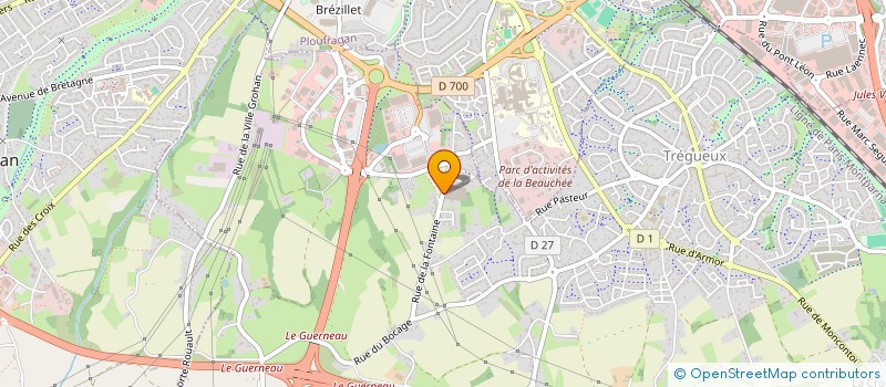 localisation de l'entreprise J.L.B.  TREGUEUX