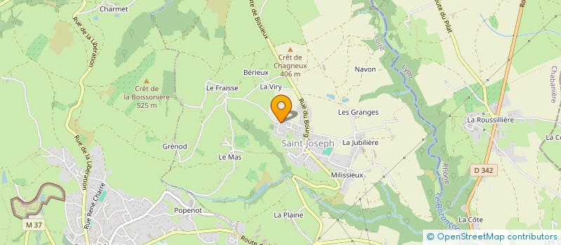 localisation de l'entreprise J L B à SAINT-JOSEPH