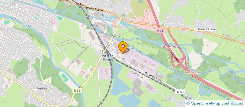 localisation de l'entreprise J.L.B.EXPANSION SA à VIERZON