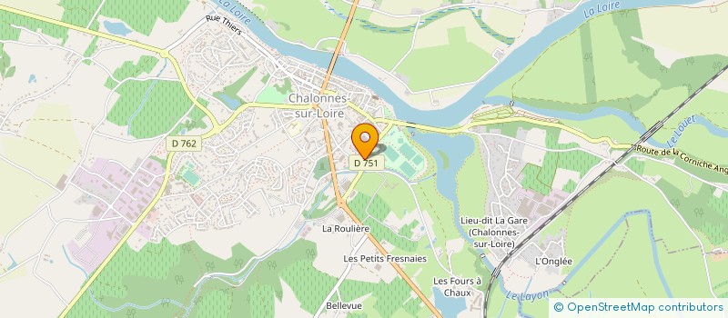 localisation de l'entreprise J.L.B. FORAGE  MAUGES-SUR-LOIRE