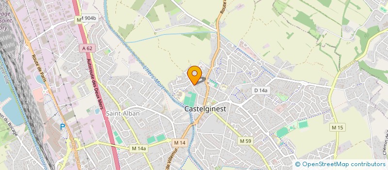 localisation de l'entreprise J.L.B.M.  CASTELGINEST