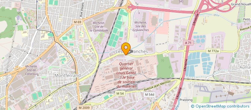 localisation de l'entreprise J.L.B. TECHNOLOGIES  CLERMONT-FERRAND