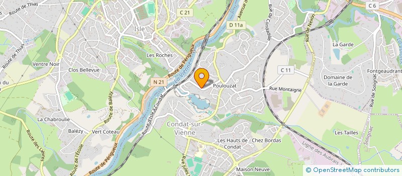 localisation de l'entreprise J.L. BASSE INVESTISSEMENTS à CONDAT-SUR-VIENNE
