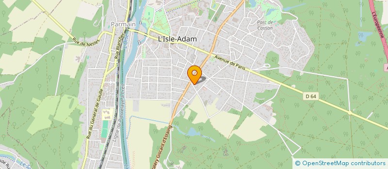 localisation de l'entreprise J.L.C  L'ISLE-ADAM