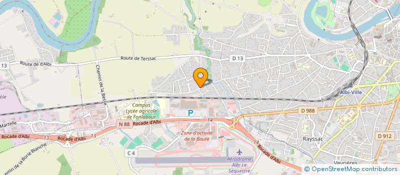 localisation de l'entreprise J.L.C. à ALBI