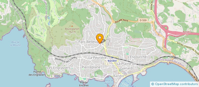 localisation de l'entreprise J.L.C. IMMO  BANDOL