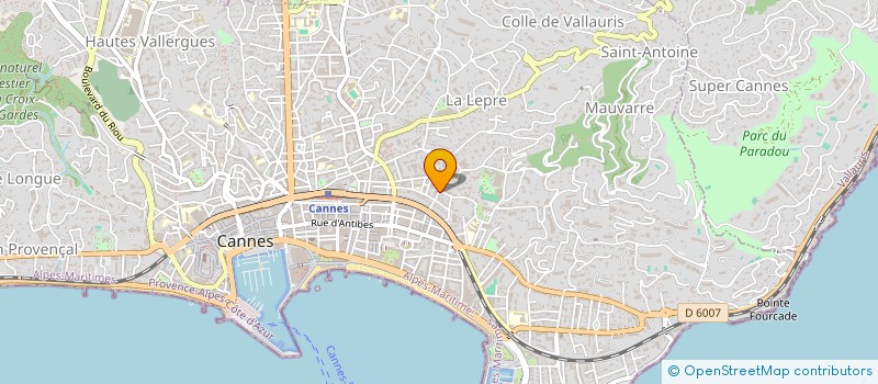 localisation de l'entreprise J.L. COIFFURE à CANNES