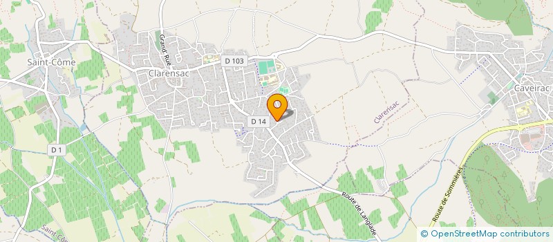 localisation de l'entreprise J.L CONCEPT  CLARENSAC