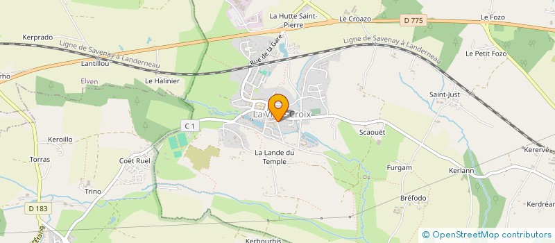 localisation de l'entreprise J.L. COURRIER à LA VRAIE-CROIX