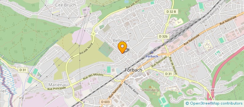 localisation de l'entreprise J L D  FORBACH