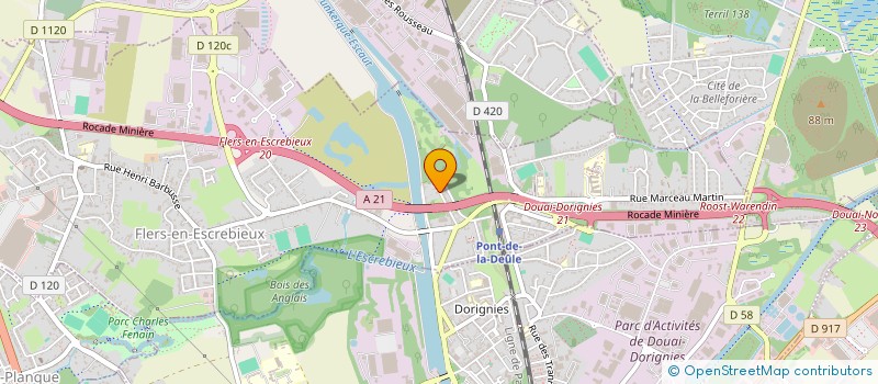 localisation de l'entreprise J.L.D  FLERS-EN-ESCREBIEUX