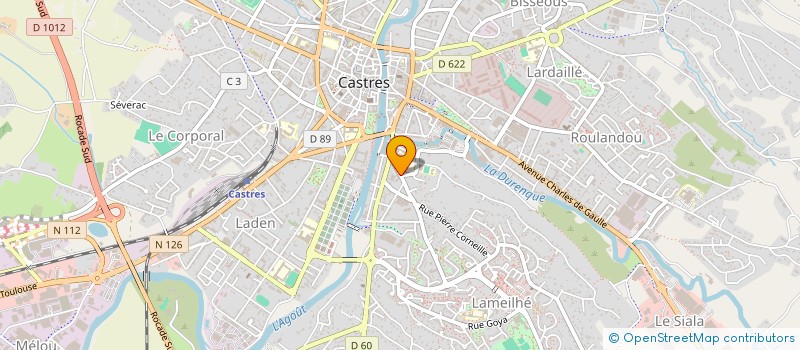 localisation de l'entreprise J.L.D. AND C  CASTRES