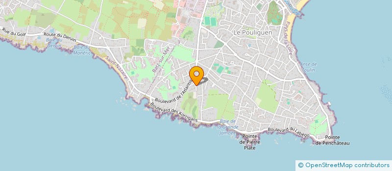 localisation de l'entreprise J.L.E.A.  LE POULIGUEN