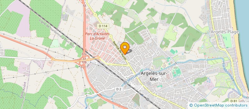 localisation de l'entreprise J.L.E. CYNTHIA  ARGELES-SUR-MER