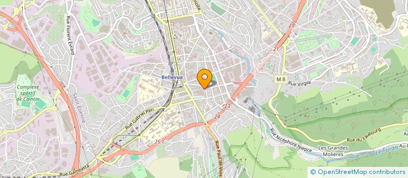 localisation de l'entreprise J L E P  SAINT-ETIENNE