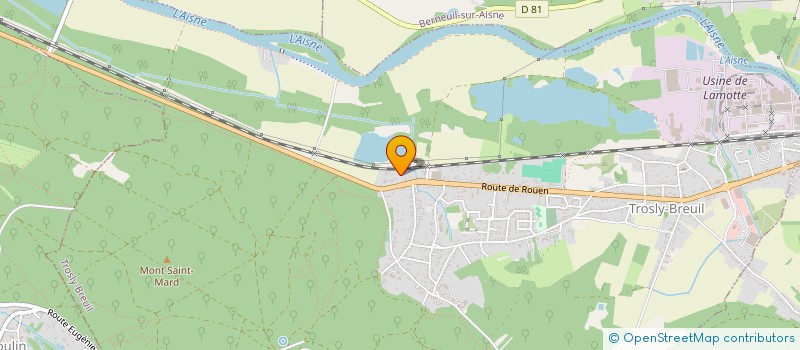 localisation de l'entreprise J&L ENTREPRISE  TROSLY-BREUIL