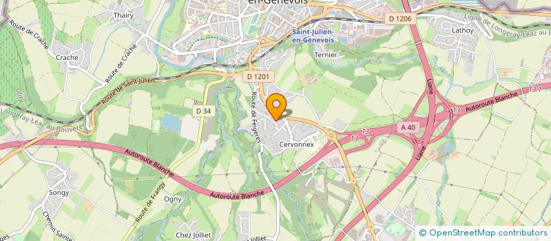 localisation de l'entreprise J & L GOBILLOT  SAINT-JULIEN-EN-GENEVOIS