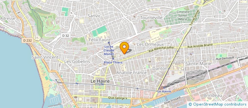 localisation de l'entreprise J&L IMMO à LE HAVRE