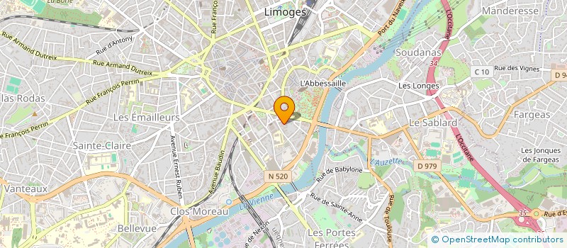 localisation de l'entreprise J.L INVESTISSEMENT à LIMOGES