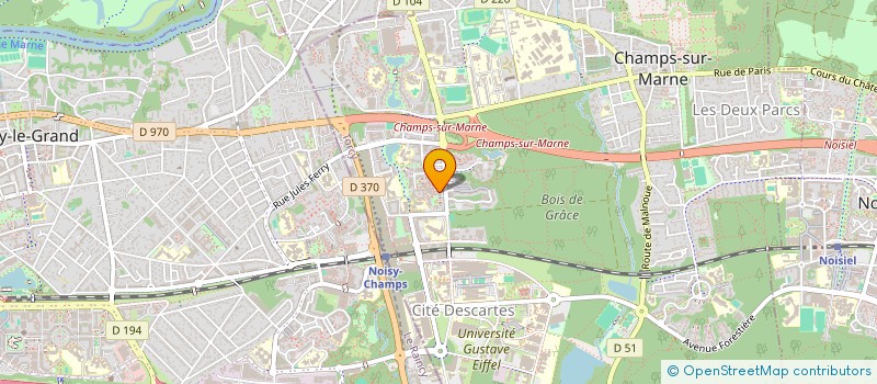 localisation de l'entreprise J.L.J.  CHAMPS-SUR-MARNE