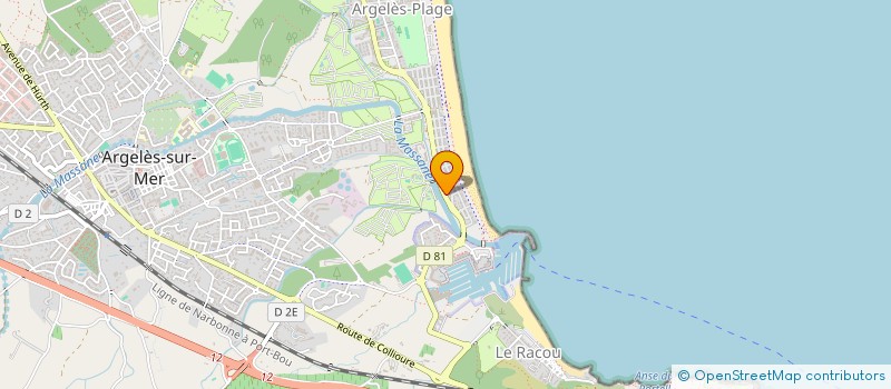 localisation de l'entreprise J.L.M à ARGELES-SUR-MER