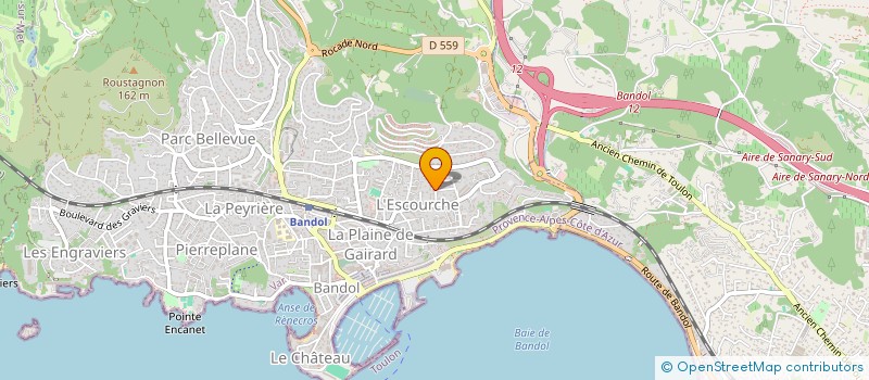 localisation de l'entreprise J L M IMMOBILIER à BANDOL