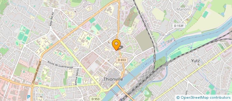 localisation de l'entreprise J.L.M. IMMOBILIER à THIONVILLE