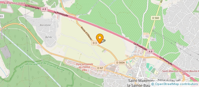 localisation de l'entreprise J L M MULTISERVICES à SAINT-MAXIMIN-LA-SAINTE-BAUME