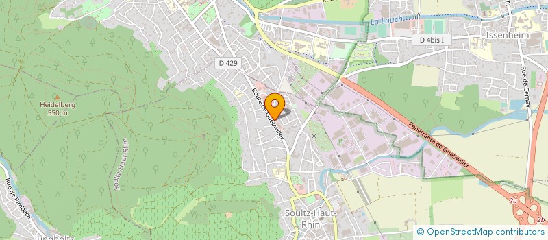 localisation de l'entreprise J L P  SOULTZ-HAUT-RHIN