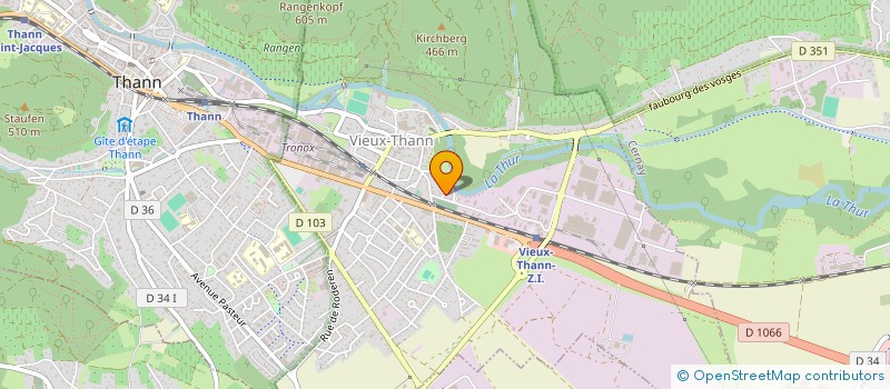 localisation de l'entreprise J.L.P.  VIEUX-THANN