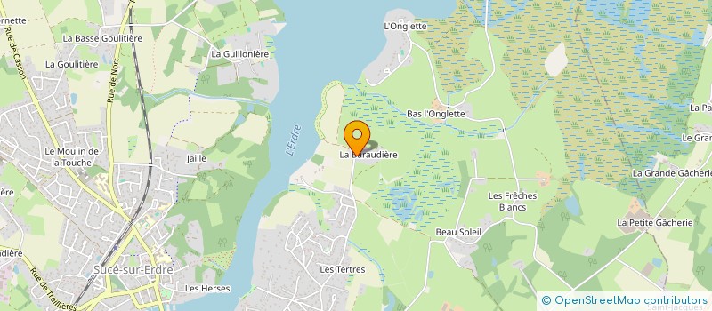 localisation de l'entreprise J.L.P.  SUCE-SUR-ERDRE