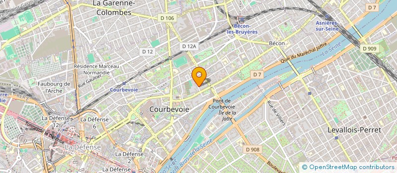 localisation de l'entreprise J.L.P. CLEAN à COURBEVOIE